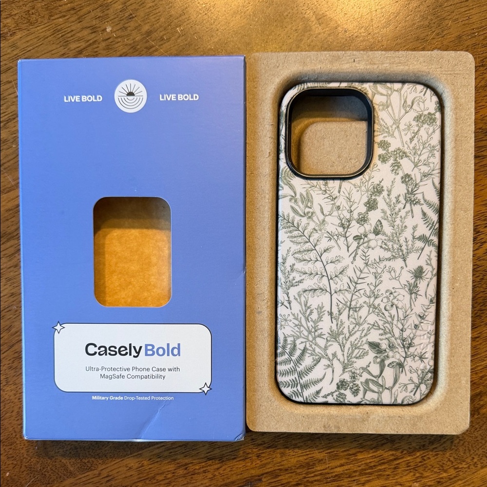Casely Bold Green Sage Floral iPhone 14 Pro Max Phone Case